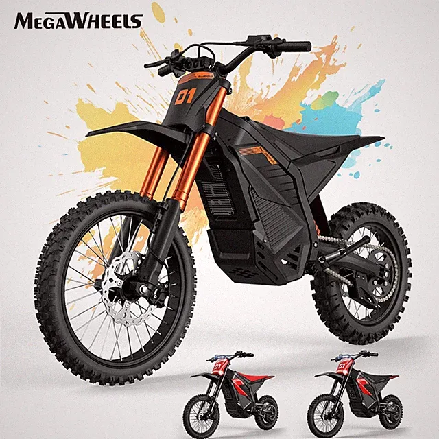 NEW Adult Electric Dirt Bike 6000W Peak 50MPH Top Speed Off-Road E Motorcycle