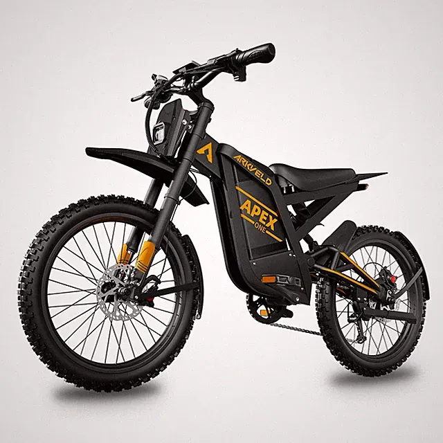 25"x 4" Fat Tire Electric Dirt Bike for Adults Peak 3000W 48V 32AH 40MPH 80Miles