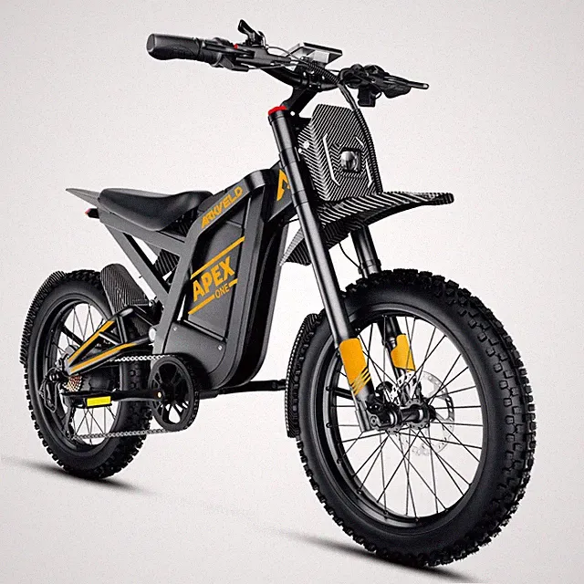 25"x 4"In Electric Dirt Bike For Adults Mountain Motorcycle 48V 32AH Peak 3000W
