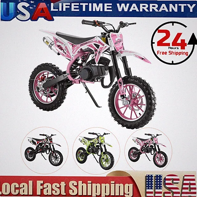 50cc Gas Dirt Bikes for Kids Girl Boy 2-Stroke Off Road Motocross Race Bike Moto