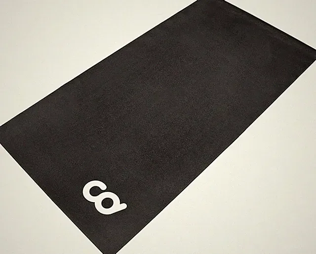 Bike Trainer Floor Mat - Compatible with Indoor Exercise Stationary Bike Treadmi