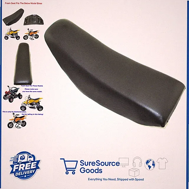 Black Foam Seat for 47cc 49cc Pocket Bike Mini Dirt Bike ATV Quad 4 Wheeler