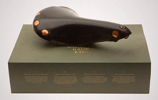 Brooks Team Pro Special Saddle Titanium Rails Hard Leather Cover Black NEW NOS