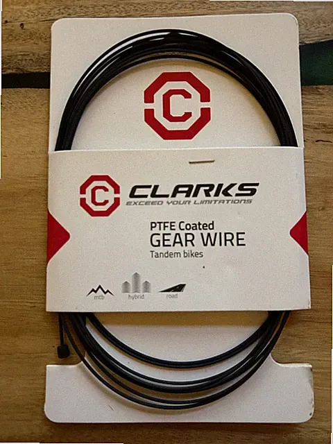 CLARKS PTFE COATED GEAR WIRE TANDEM BIKES - UNIVERSAL HYBRIDS/MTN/ROAD
