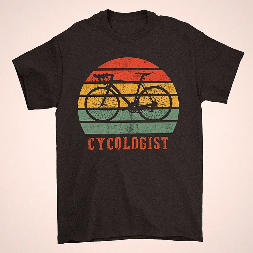 Cycologist T-Shirts Bicycle Cycling Cyclist Road Bike Triathlon Vintage Retro