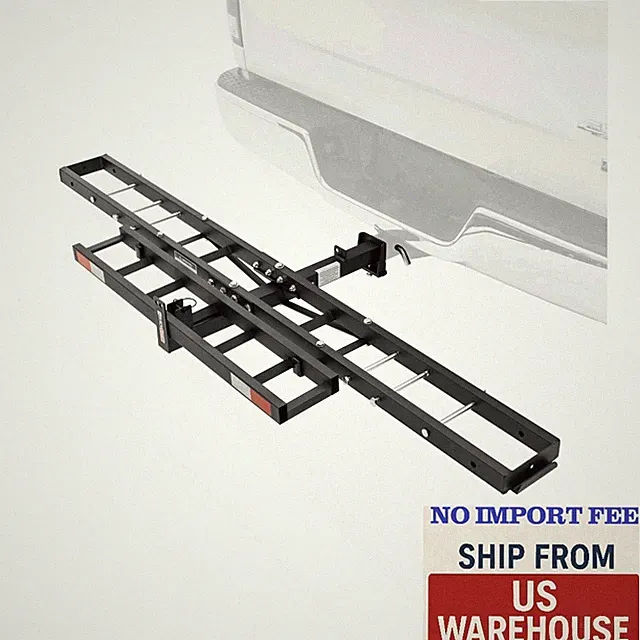 Dirt Bike eBike Fat Tire Carrier w/ Loading Ramp, 300 lb Cap, Black Widow