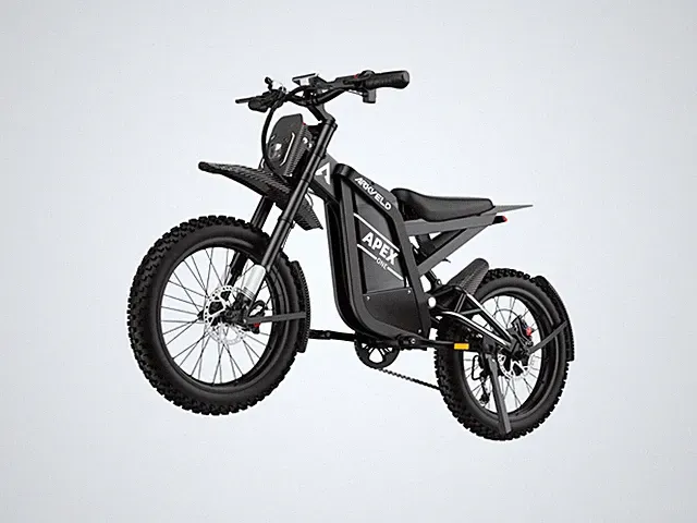 Electric Dirt Bike Peak 3000W 1536Wh 40MPH Speed 80 Miles Mountain Motorcycle