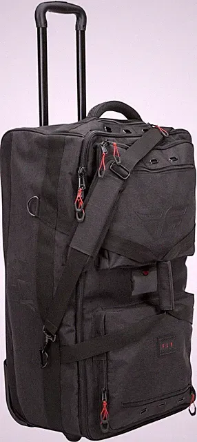 Fly Racing Tour Roller Gear Bag Pack Black Grey Motocross MX ATV UTV Dirt Bike