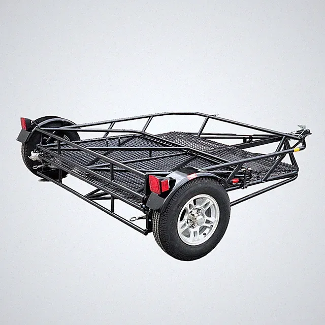 Folding ATV UTV SXS Trailer Golf Cart Trike Quad Side-by-Side Dirt Bike Hauler