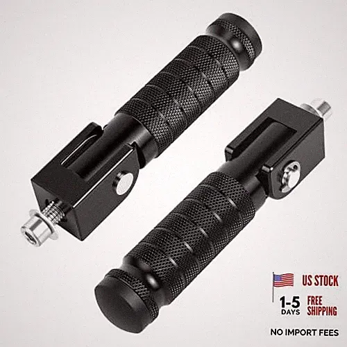 Foot Pegs for Motorcycle, Dirt Bike, Ebike & Mini Bike,M8 90° Foldable Anti