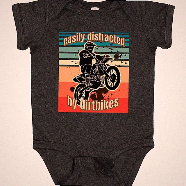 Inktastic Dirt Biking Off Road Motocross Baby Bodysuit Bmx Mud Racing Race