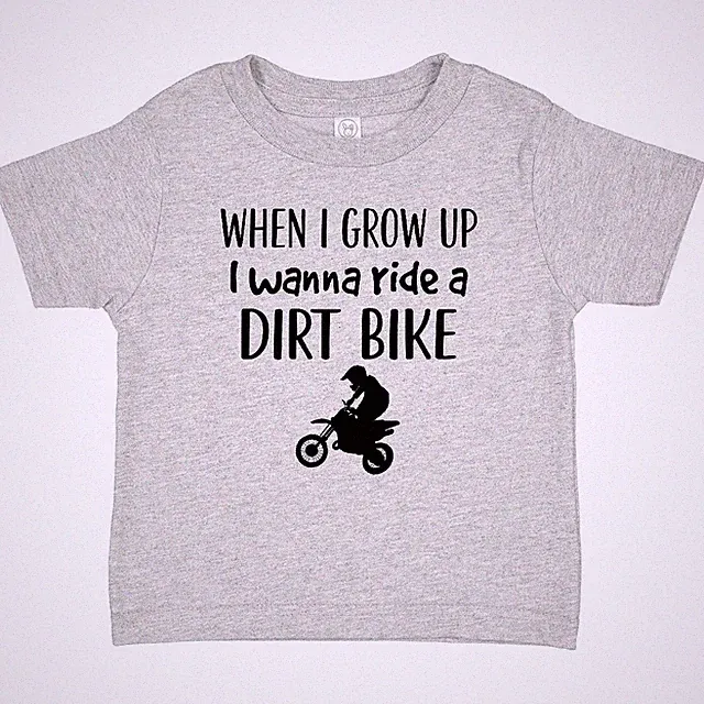 Inktastic Motocross Dirt Biking Future Dirt Biker Baby T-Shirt Bike Race Childs