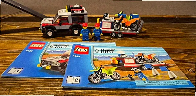 LEGO 4433 CITY Dirt Bike Transporter 100% Complete