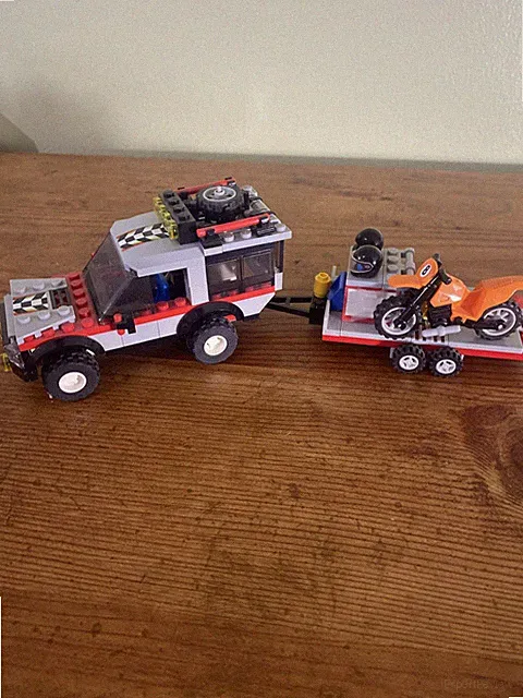 LEGO 4433 City Dirt Bike Transporter Incomplete (As Is)