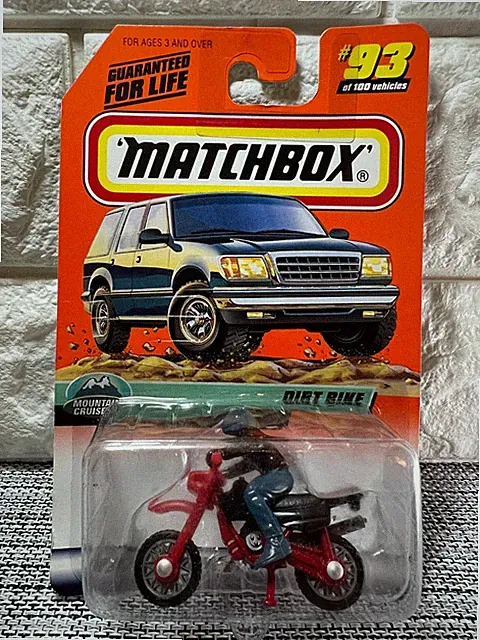 Matchbox Dirt Bike #93 of 100 Vehicles Mountain Cruisers Red