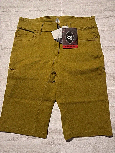 (NWT) Club Ride Joe Dirt Cycling Mountain Biking Shorts Ecru Olive Men’s Sz M