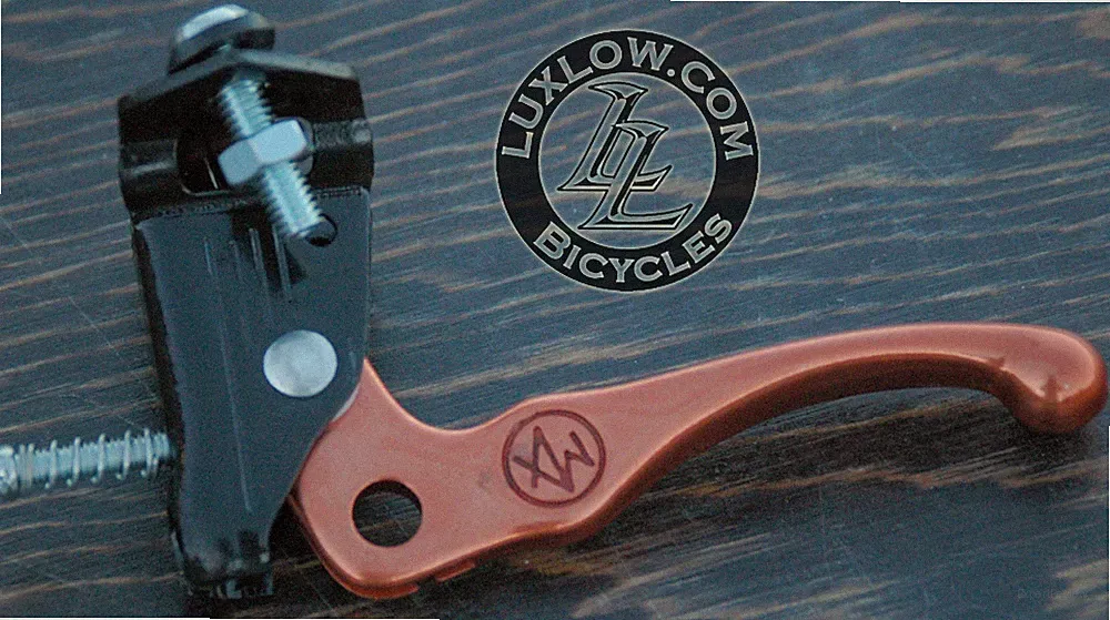 Orange Old School BMX Bike MX Alloy Brake Lever Fixed Gear Fixie Vintage Bicycle