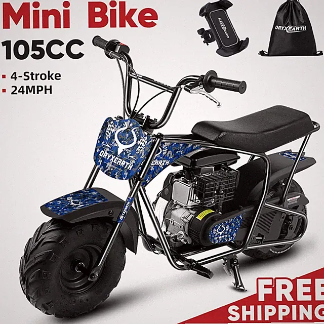 Oryxearth OGM105 105cc Mini Dirt Bike Adult 24MPH Gas Power Off Road Motorcycle