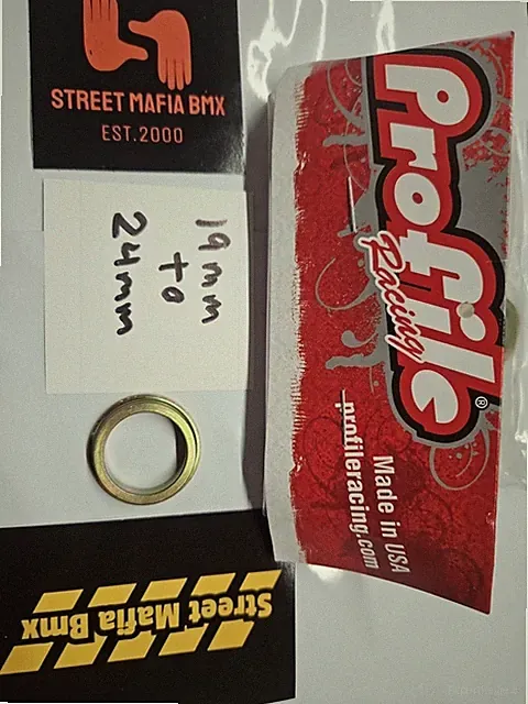 PROFILE BMX BIKE SPROCKET ADAPTER 24mm to 19mm hat washer PRIMO SE GT Haro NEW