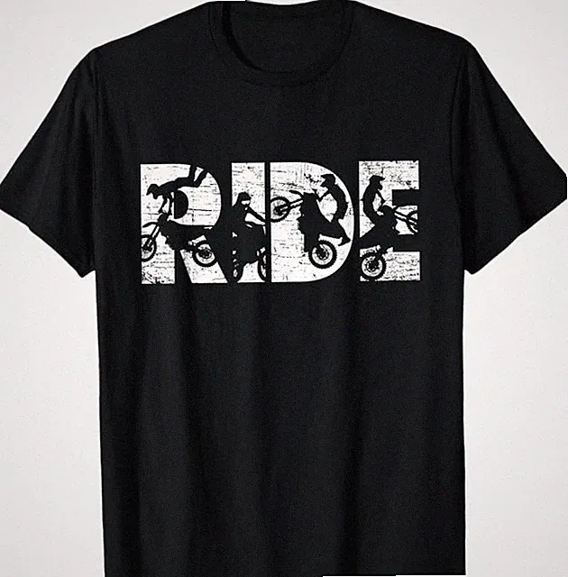 Ride Dirt Bike Rider Motocross Enduro Dirt Biking Gift T-Shirt