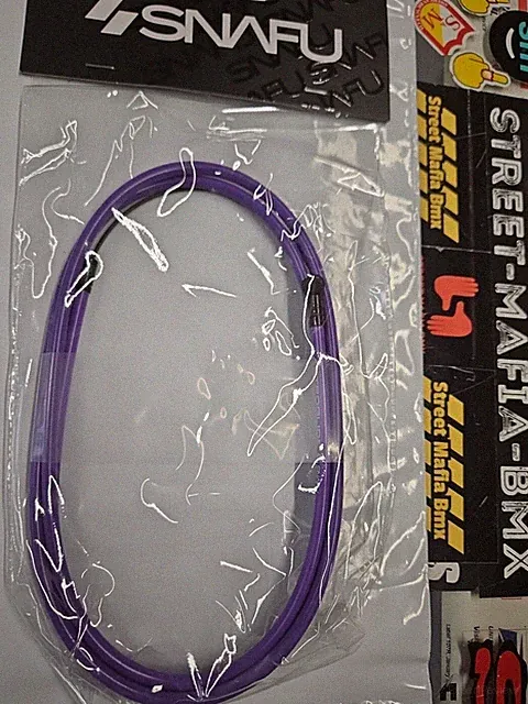 SNAFU BMX Bike Brake Cable PURPLE LINEAR SLICK CABLE Fit SE GT HARO DK CULT NEW